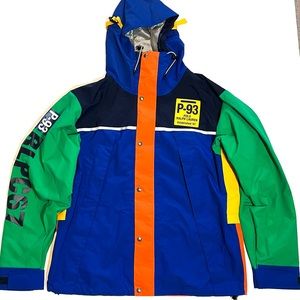POLO RALPH LAUREN Men P-93 Colorblocked Utility Hi Tech Rain Jacket NEW Medium